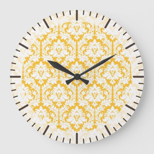 Grande Horloge Ronde Damask Sunny Yellow (Recto)