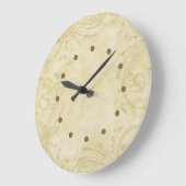 Grande Horloge Ronde Damask Wall Clocks (Angle)