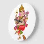 Grande Horloge Ronde Dancing Ganesha Clock (Angle)
