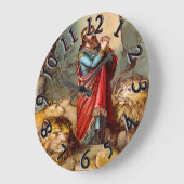 Grande Horloge Ronde Daniel dans l'horloge du lion (Angle)