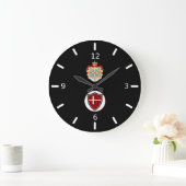 Grande Horloge Ronde Danish flag-coat large clock (Maison)