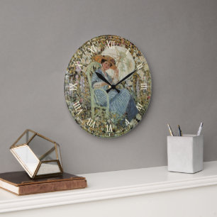 Grande Horloge Ronde Dans le jardin, Giverny de Frederick Frieseke