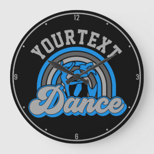 Grande Horloge Ronde Danseur de ballet AJOUTER DU TEXTE Danse classique