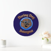 Grande Horloge Ronde Daring Dog Detergent (Maison)