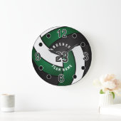 Grande Horloge Ronde Dark Green Volley Style (Maison)