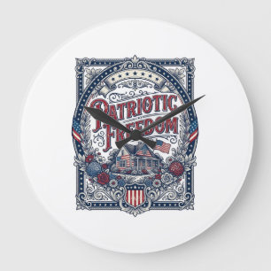 Grande Horloge Ronde Débardeur graphique vectoriel de jardin de campagn