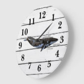 Grande Horloge Ronde Décodeur de Rustic (Angle)