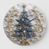 Grande Horloge Ronde Décoration Charme Festif (Recto)