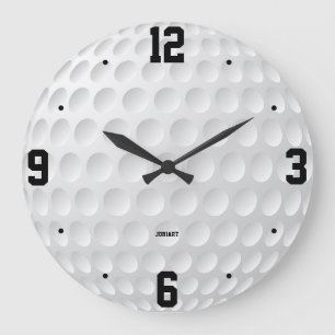 Grande Horloge Ronde Décoration de maison pour fan de sport avec balle