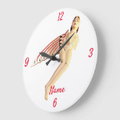 Grande Horloge Ronde Déesse ailée de Bali Thunder_Cove (Angle)