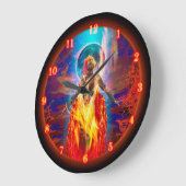 Grande Horloge Ronde Déesse du feu PELE LUNA MELTDOWN (Angle)