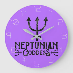 Grande Horloge Ronde Déesse Neptunienne Astrologie Ésotérique Neptune
