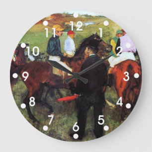 Grande Horloge Ronde Degas - Racehorses