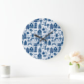Grande Horloge Ronde Delft Blue (Maison)