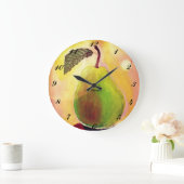 Grande Horloge Ronde Delicious Pear Wall Clock (Maison)
