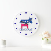 Grande Horloge Ronde DEMOCRATE DONKEY Clock (Maison)