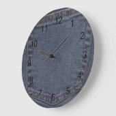 Grande Horloge Ronde Denim Pocket (Angle)