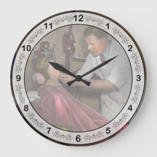Grande Horloge Ronde Dentiste - Faire une empreinte