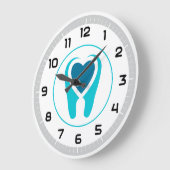 Grande Horloge Ronde Dentiste | Teeth Heart (Angle)