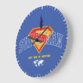 Grande Horloge Ronde Dernier fils de Krypton Emblem (Angle)