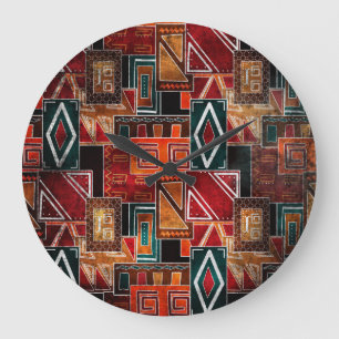 Grande Horloge Ronde Des gens autochtones, des arrière - plans ornement