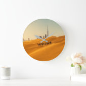 Grande Horloge Ronde Deserts | Dubai's Skyline View with Camels (Maison)