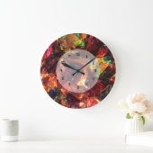 Grande Horloge Ronde Design Abstrait moderne unique inspiré (Maison)