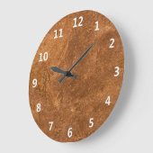 Grande Horloge Ronde Design Brown Sandstone (Angle)