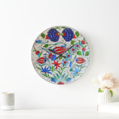 Grande Horloge Ronde Design floral turc (Maison)