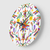 Grande Horloge Ronde Design Otomi moderne II (Angle)