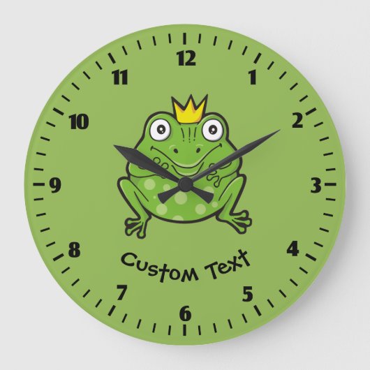Grande Horloge Ronde Dessin de grenouille (Recto)