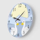 Grande Horloge Ronde Deux Canards (Angle)