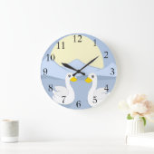 Grande Horloge Ronde Deux Canards (Maison)