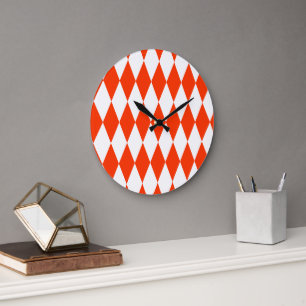 Grande Horloge Ronde Deux losanges