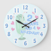 Deux pailles Milkshake Funny Ice Cream Motto