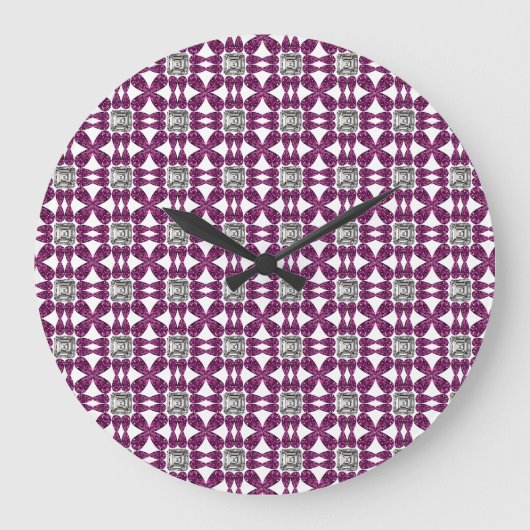 Grande Horloge Ronde Diamant pourpre (Recto)