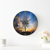 Grande Horloge Ronde Dieu a tant aimé le monde (Maison)