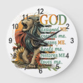 Grande Horloge Ronde Dieu M'A Conçu... (Recto)