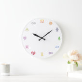 Grande Horloge Ronde Digimon : Clock de Crests Digidestined (Maison)