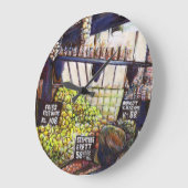 Grande Horloge Ronde Dimensions de curiosité (Angle)