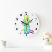 Grande Horloge Ronde Dinosaur bébé (Maison)