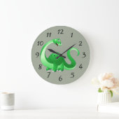 Grande Horloge Ronde Dinosaure animé (Maison)