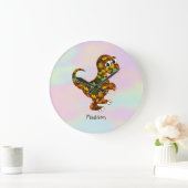 Grande Horloge Ronde Dinosaure mou monogramme (Maison)