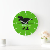 Grande Horloge Ronde Dinosaure Square Wall Clock (Maison)