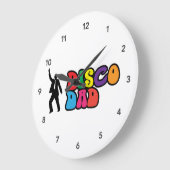 Grande Horloge Ronde Disco Dad Clock (Angle)