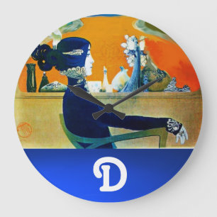 GRANDE HORLOGE RONDE DIVA IN BLUE ,BEAUTY FASHION MONOGRAM