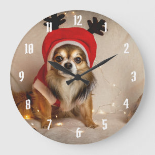 Grande Horloge Ronde Dog Deer