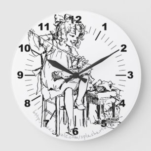 Grande Horloge Ronde "Doll Maker"