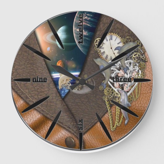 Grande Horloge Ronde Dolphin time on leather (Recto)