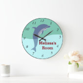 Grande Horloge Ronde Dolphin Wall Clock (Maison)